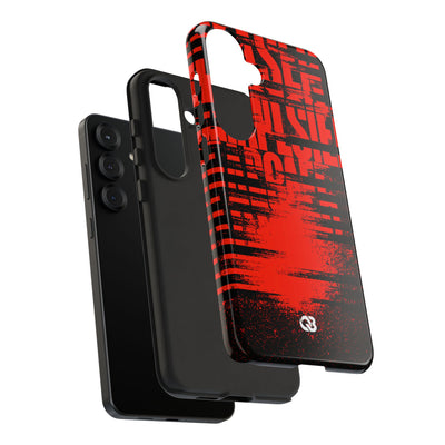 Crimson Redaction · Tough Phone Case for Samsung · Black