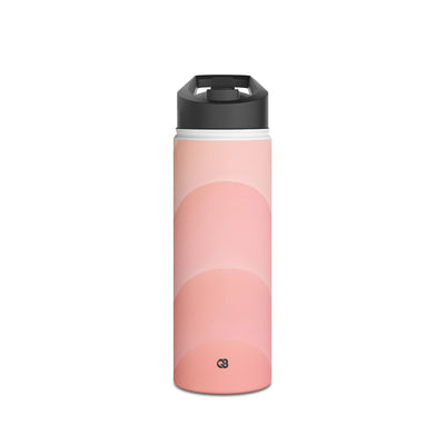 Blush Horizon Waves · Insulated Water Bottle · Pink