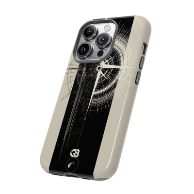 Beige Tough Phone Case for iPhone - Zenith Vector Spire