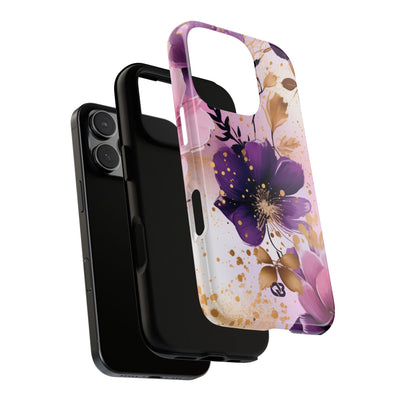 Gilded Violet Bloom · Tough Phone Case for iPhone