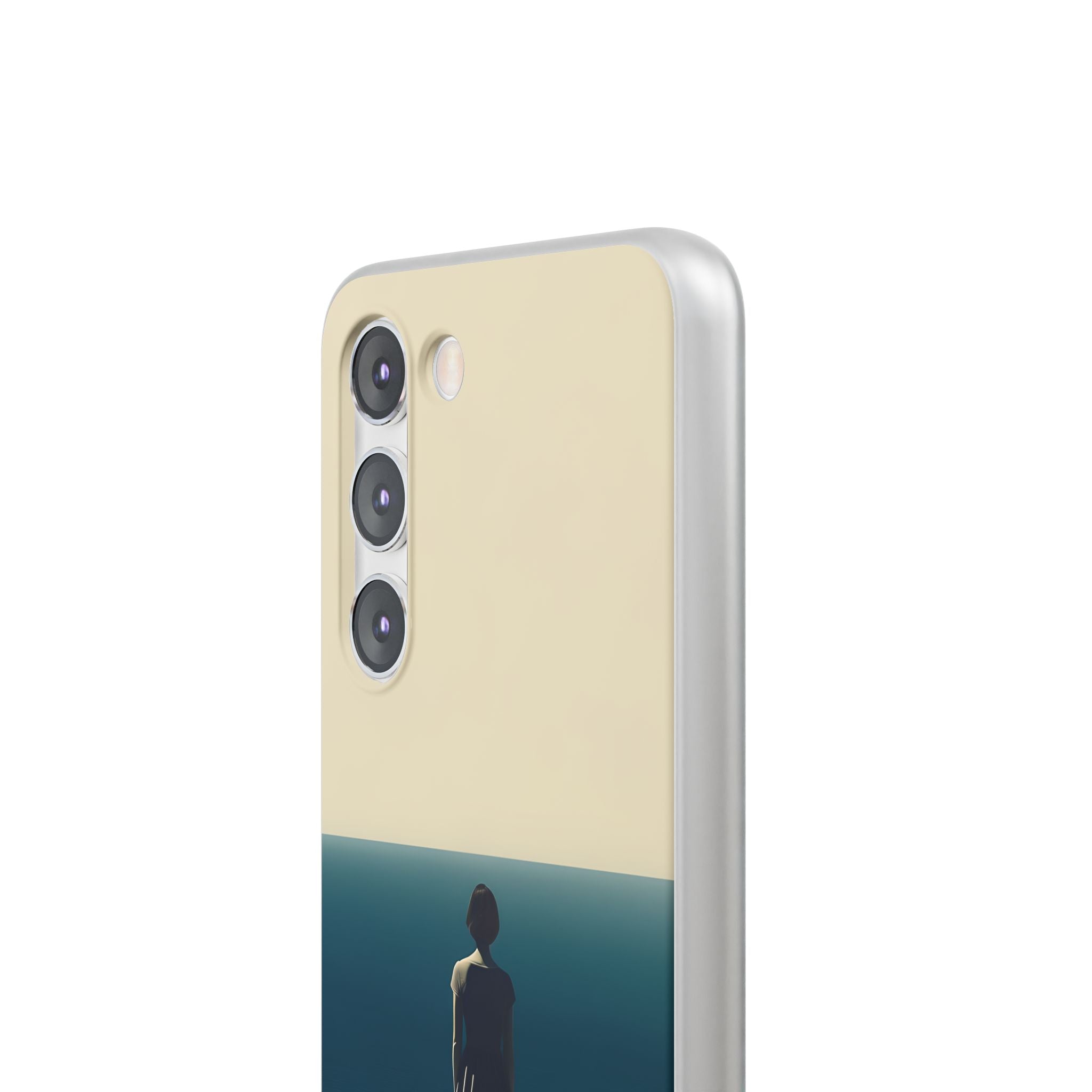 Solitary Blue Horizon · Soft Mobilskal för Samsung