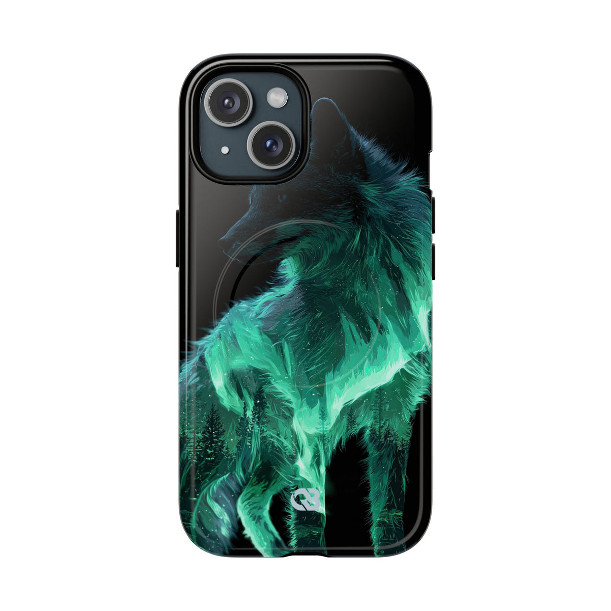 Nordic Aurora Fox · Tough 2.0 Magnetic Phone Case for iPhone · Teal