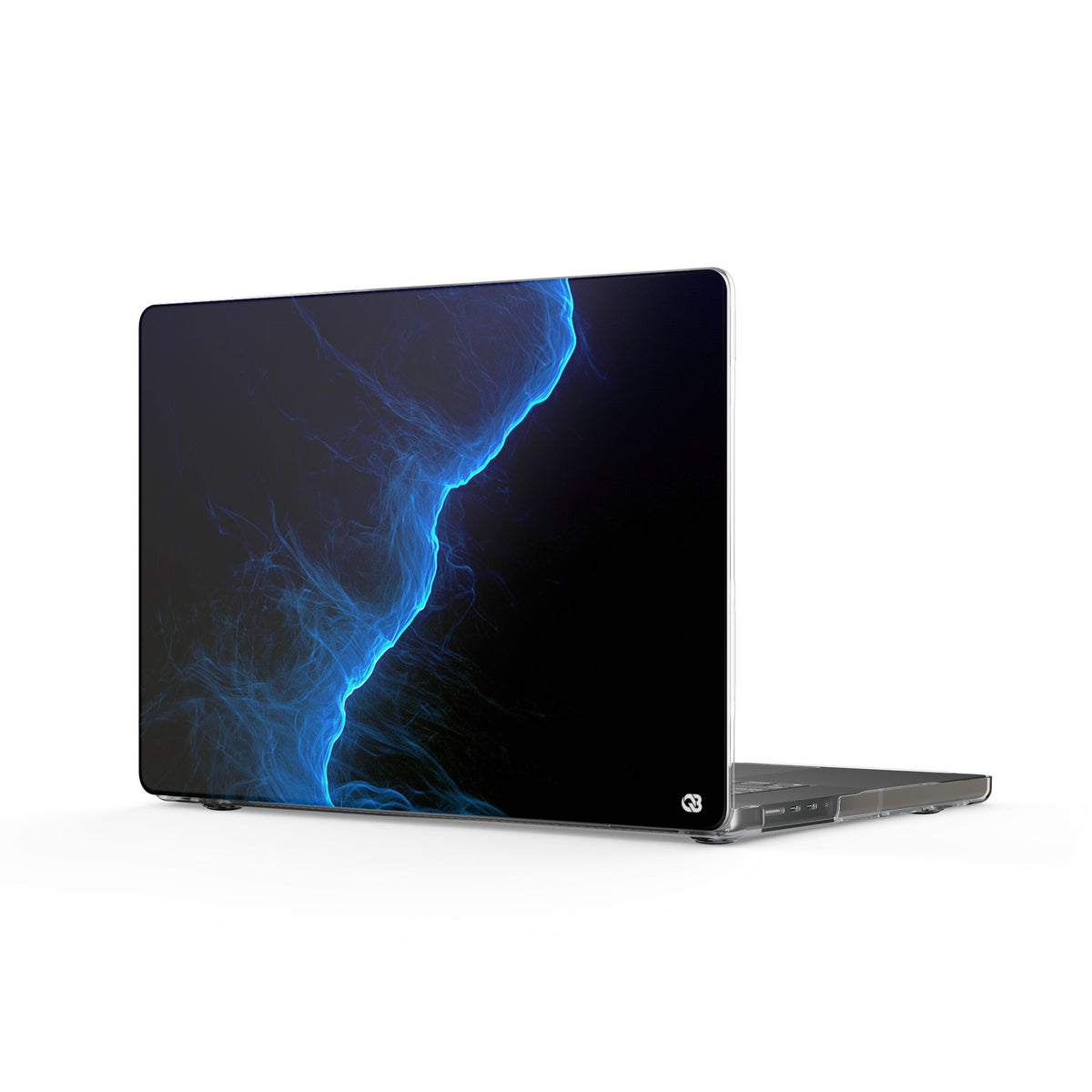 Electric Azure Drift · Clear Hard Case for MacBook · Blue