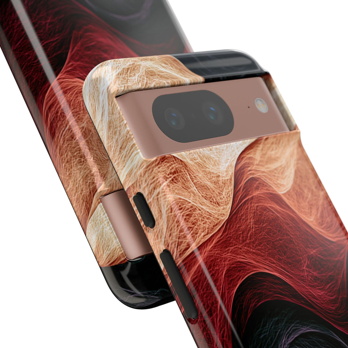 Ember Wave Dispersion · Tough Phone Case for Pixel ·  Red