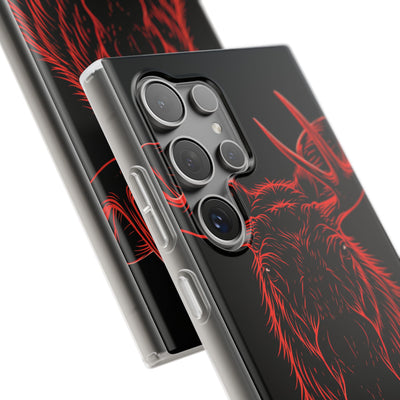 Nordic Moose Contour · Lite Phone Case for Samsung · Red