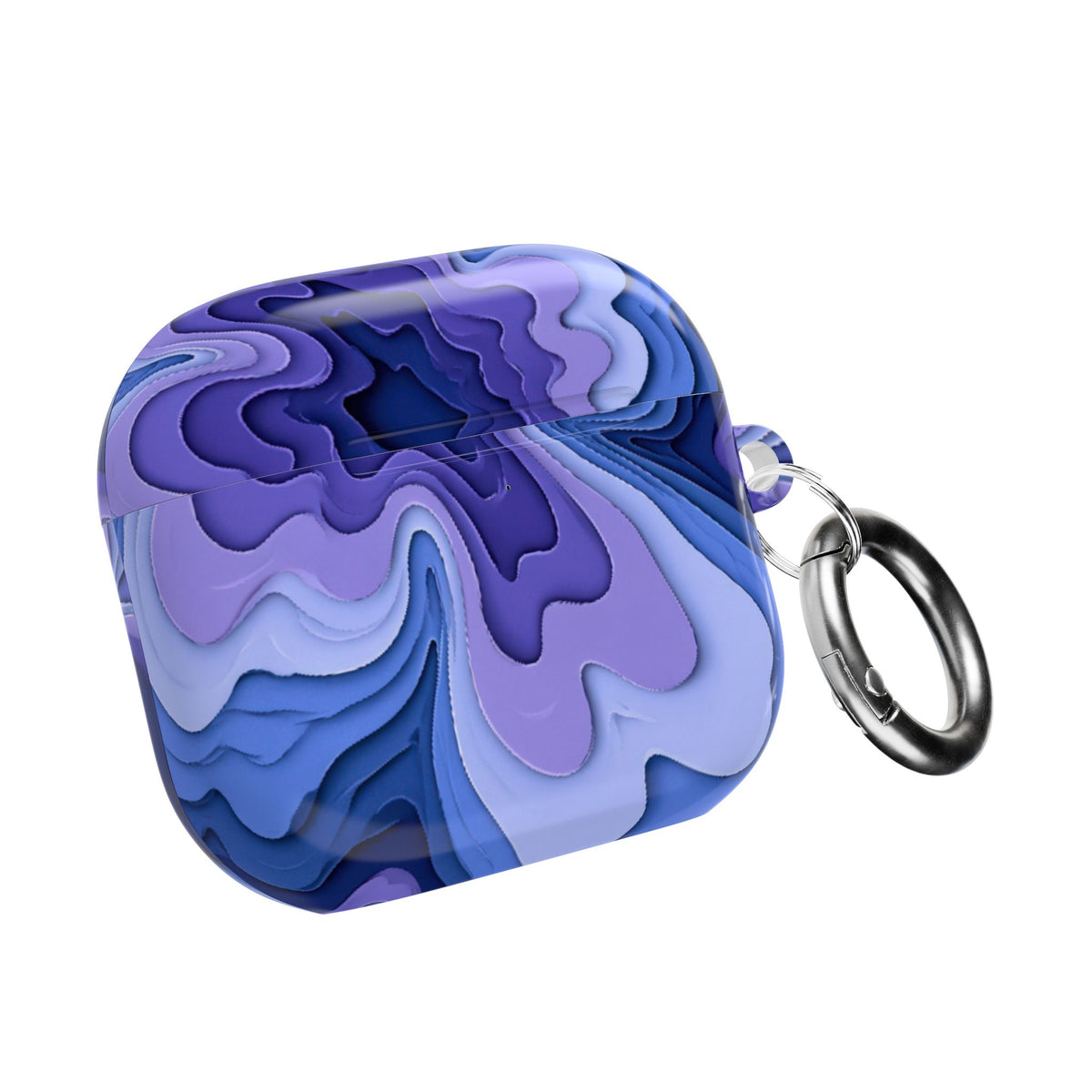 Periwinkle Strata Bloom · Hard Case for AirPods & AirPods Pro · Purple