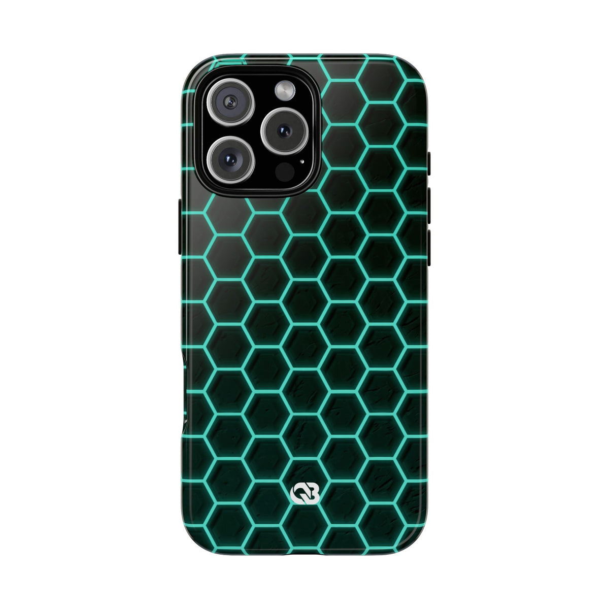 Neon Hex Spectrum · Tough Phone Case for iPhone · Teal
