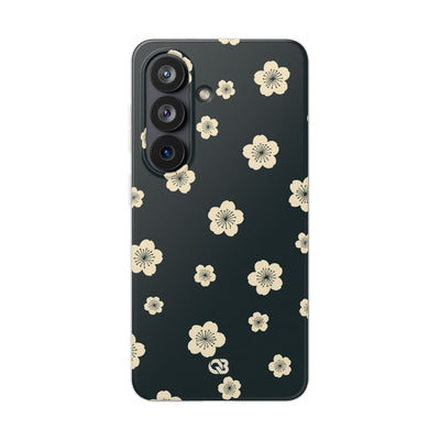 Teal Lite Phone Case for Samsung - Obsidian Cream Petals