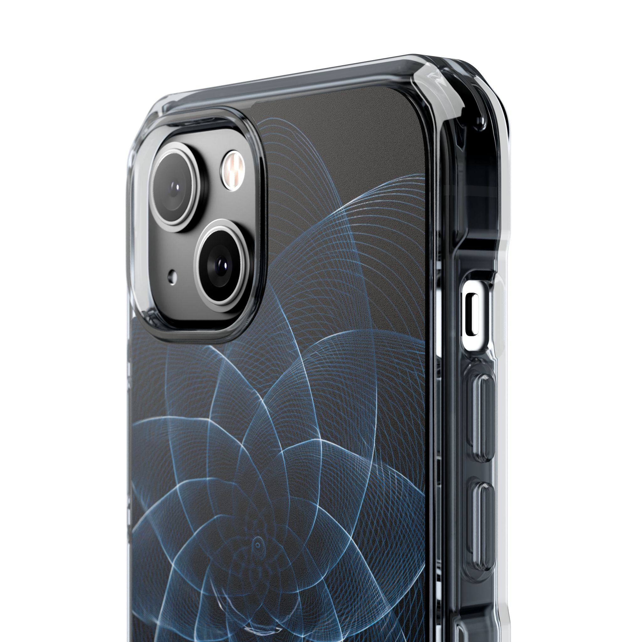 Blue Impact MagSafe Phone Case for iPhone - Cobalt Geometric Bloom