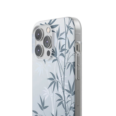 Blue Lite Phone Case for iPhone - Slate Bamboo Shadow