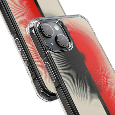 Red Impact MagSafe Phone Case for iPhone - Split Signal Red