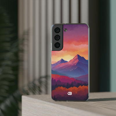 Crimson Mountain Dusk · Soft Handyhülle für Samsung