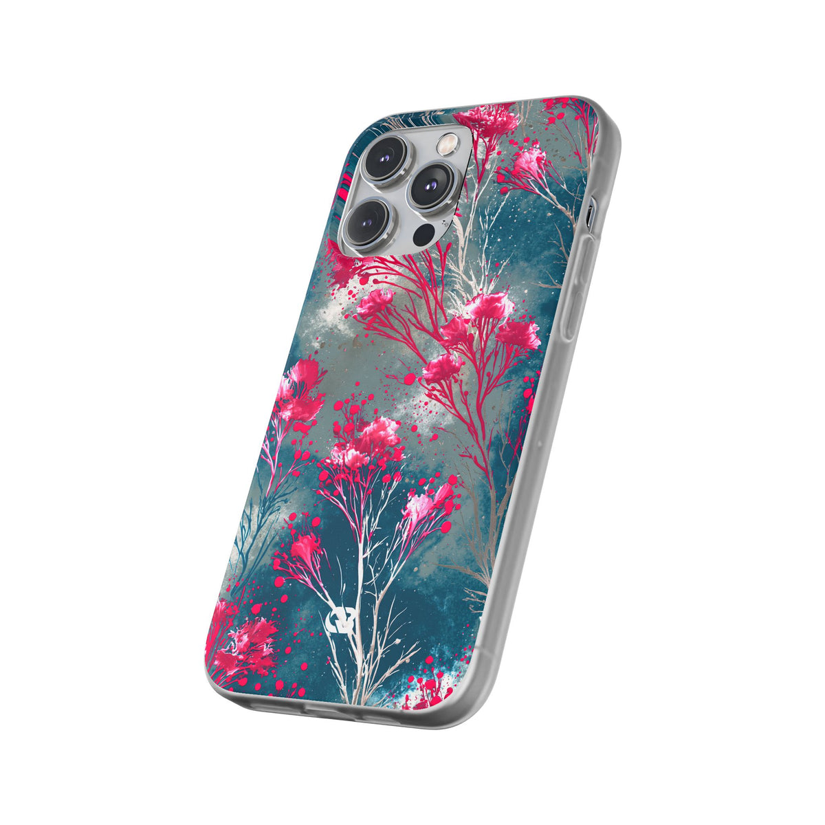 Cyber Blossom · Lite Phone Case for iPhone ·  Teal