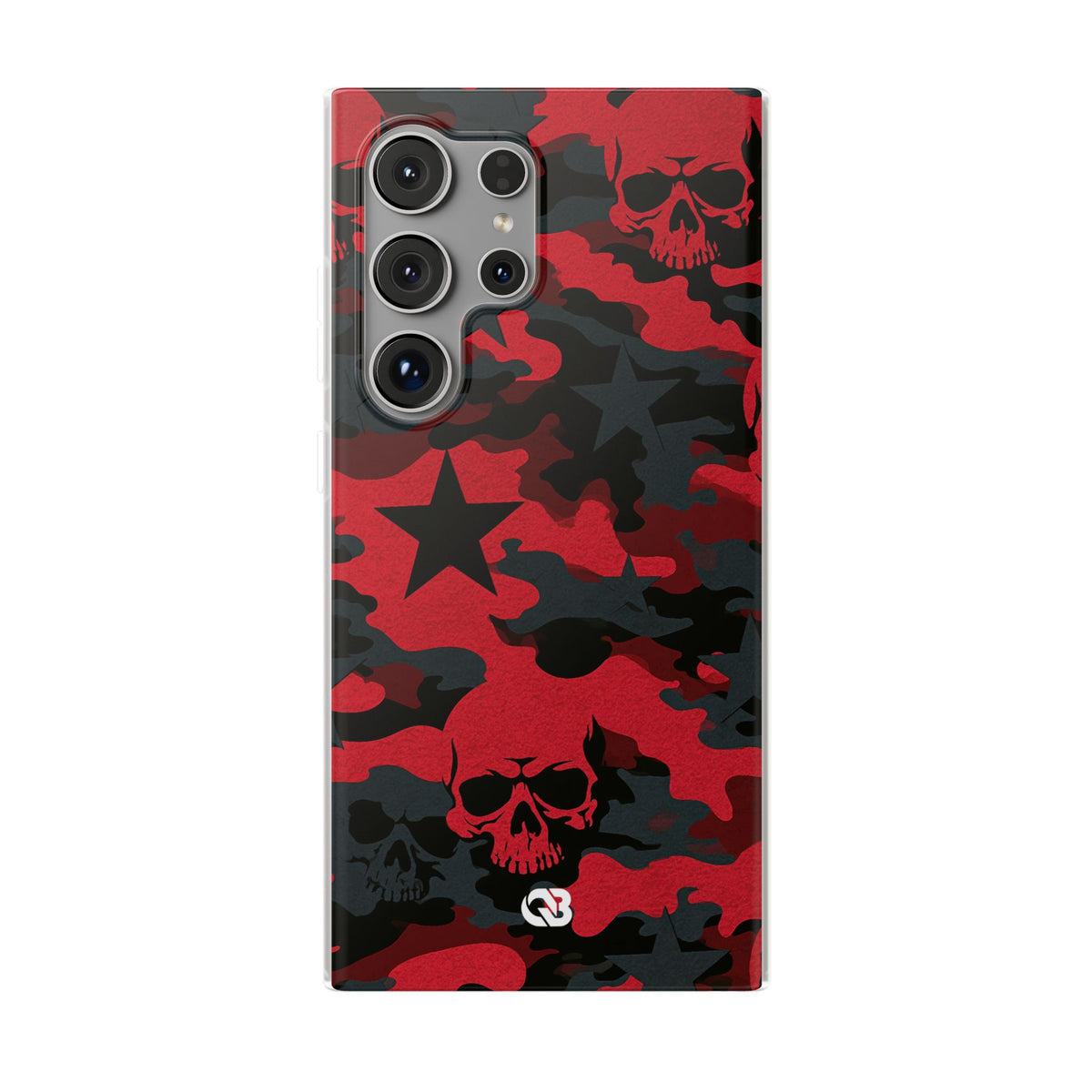 Crimson Skull Camo · Lite Phone Case for Samsung · Red