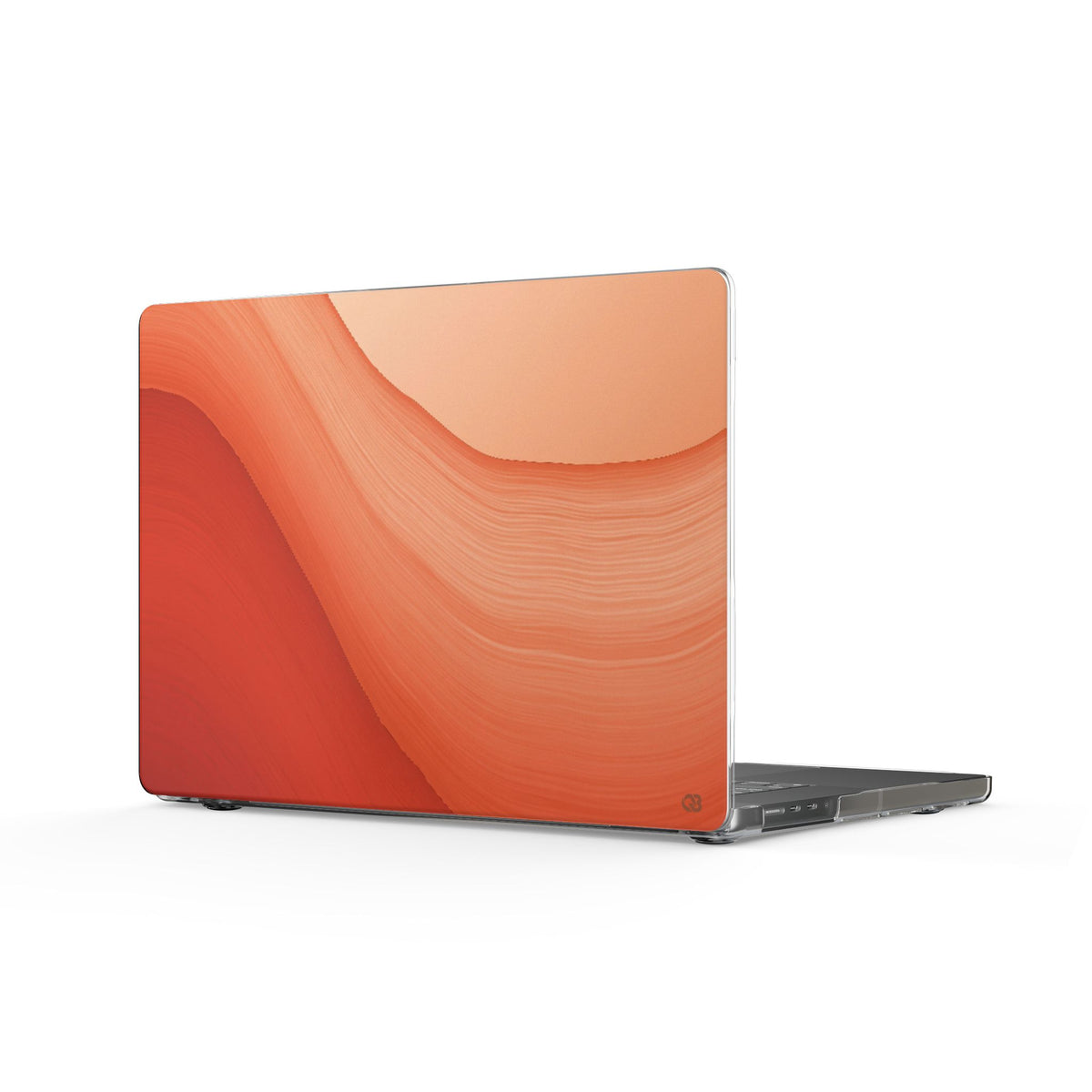 Terracotta Flow · Clear Hard Case for MacBook · Orange