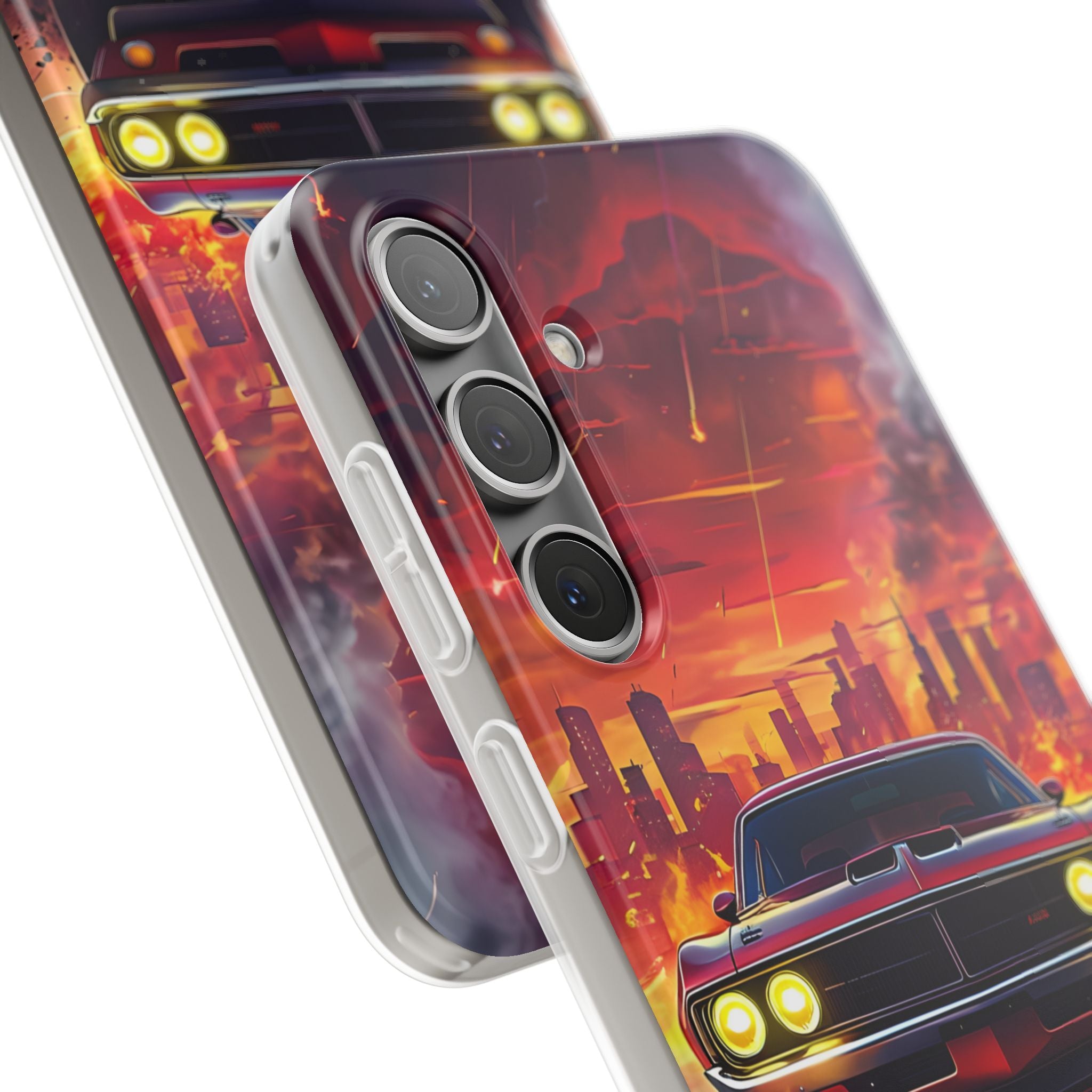 Inferno City Run · Soft Phone Case for Samsung