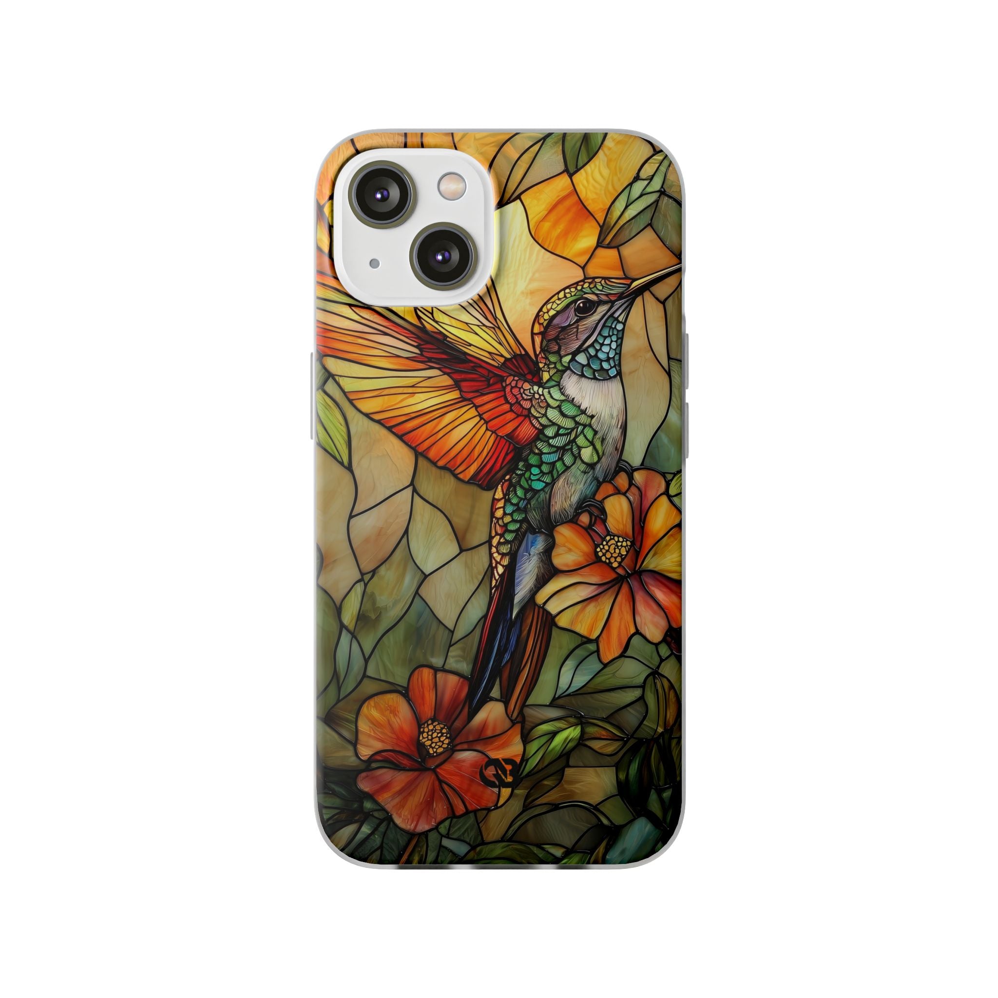 Amber Glass Hummingbird · Soft Phone Case for iPhone