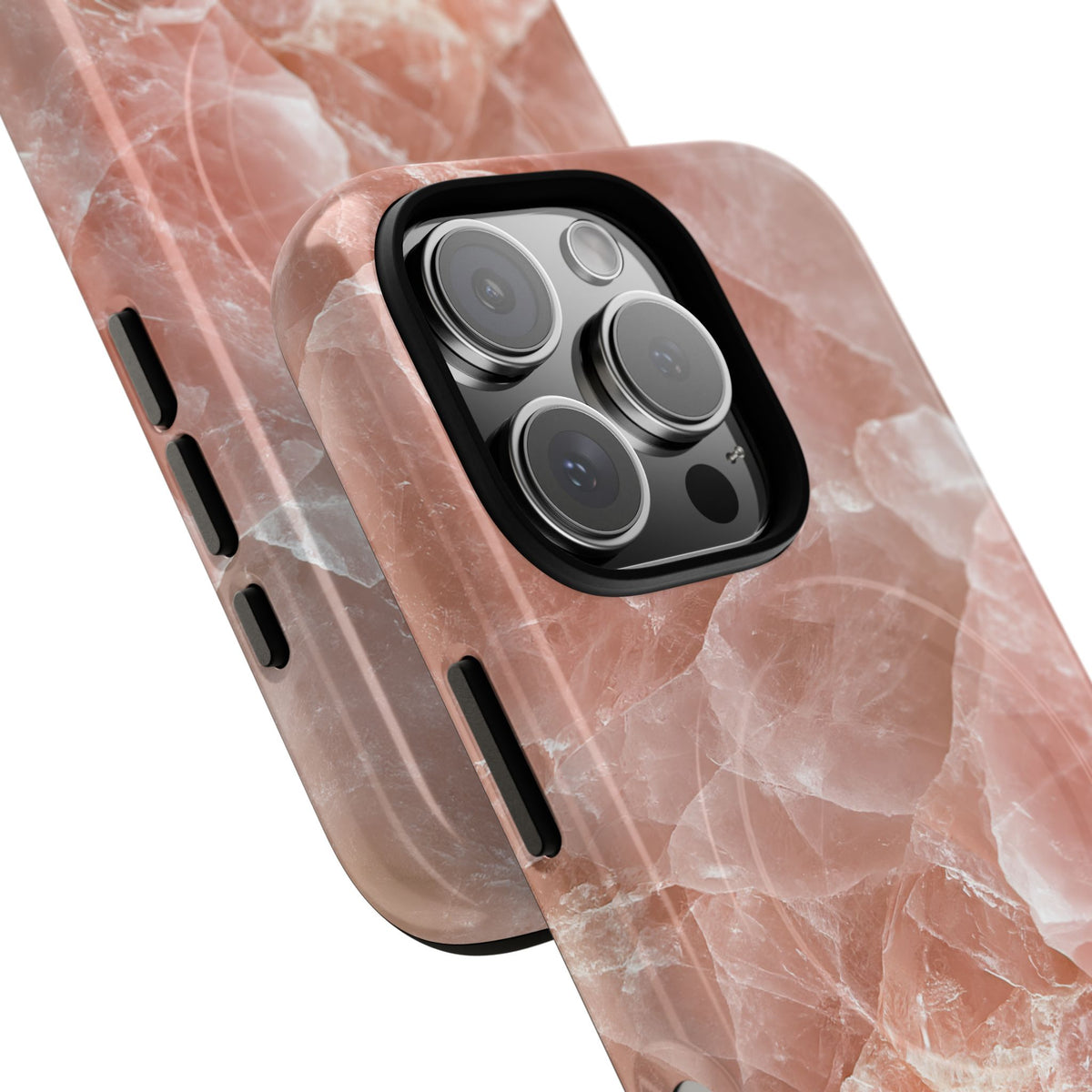 Rose Quartz Facet · Tough 2.0 Magnetic Phone Case for iPhone · Pink