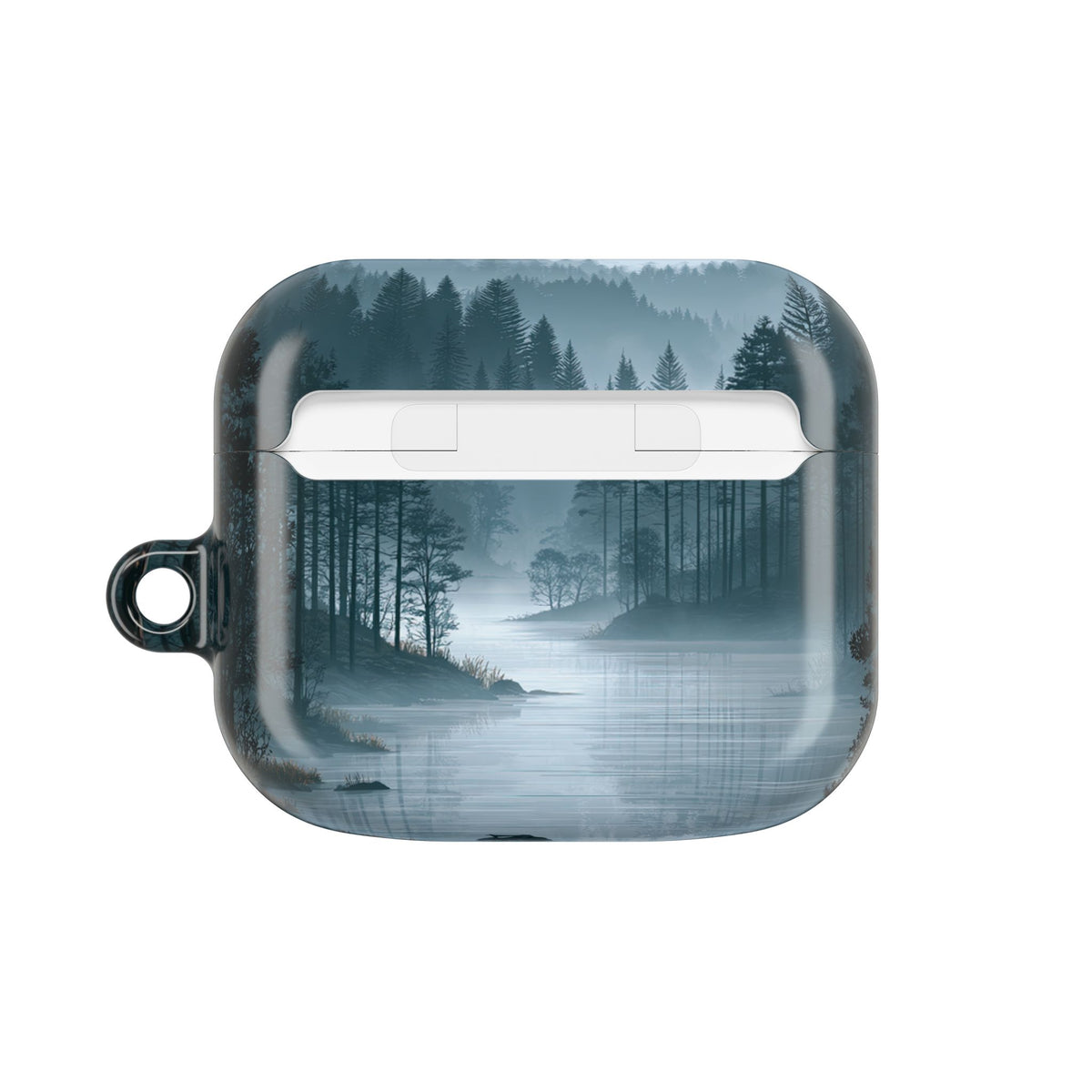Silent Nordic Fjord · Hard Case for AirPods & AirPods Pro · Blue