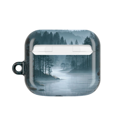 Silent Nordic Fjord · Hard Case for AirPods & AirPods Pro · Blue