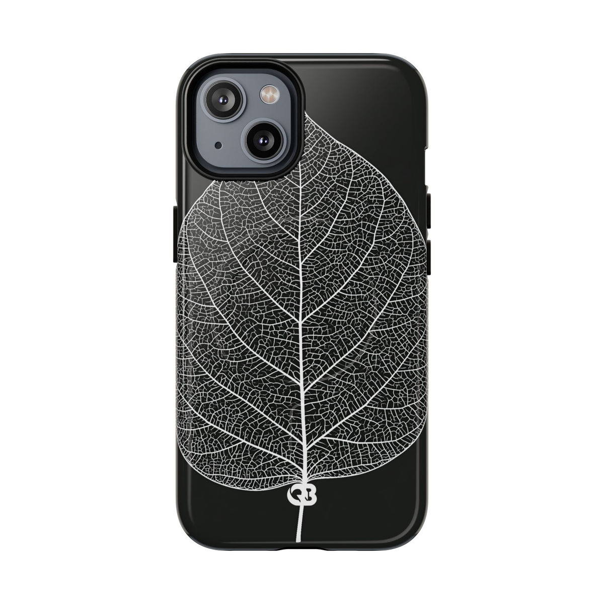 Monochrome Leaf Skeleton · Tough 2.0 Magnetic Phone Case for iPhone · Black