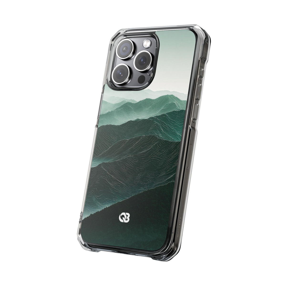 Alpine Mist · Clear Impact Magnetic Phone Case for iPhone · Green