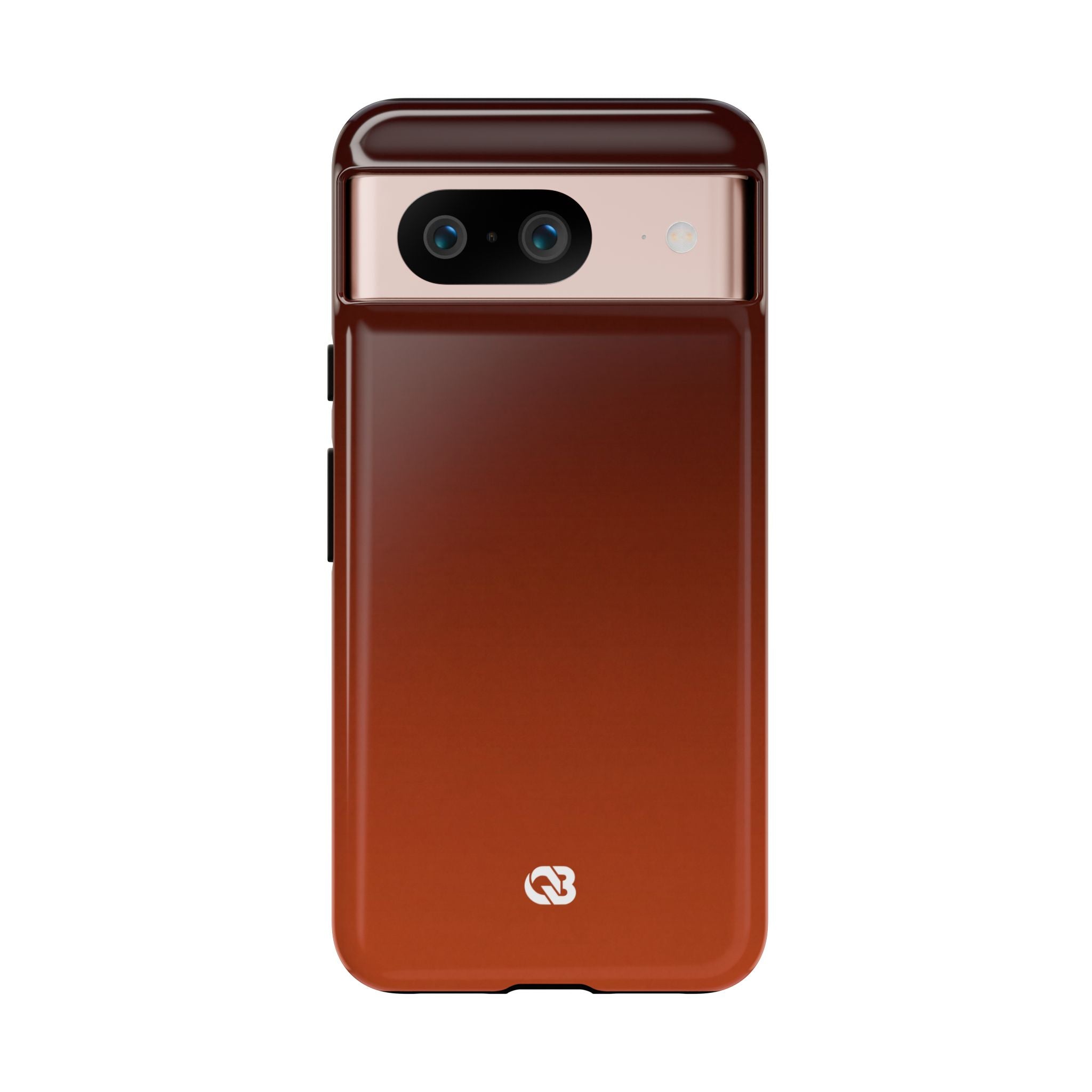 Orange Tough Phone Case for Google Pixel - Obsidian Ember Fade