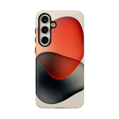Translucent Crimson Form · Tough Phone Case for Samsung · Red