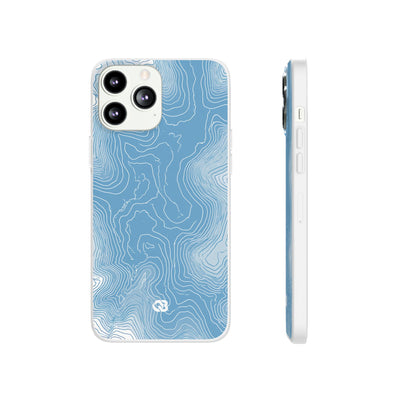 Glacial Basin Topo · Lite Phone Case for iPhone ·  Blue