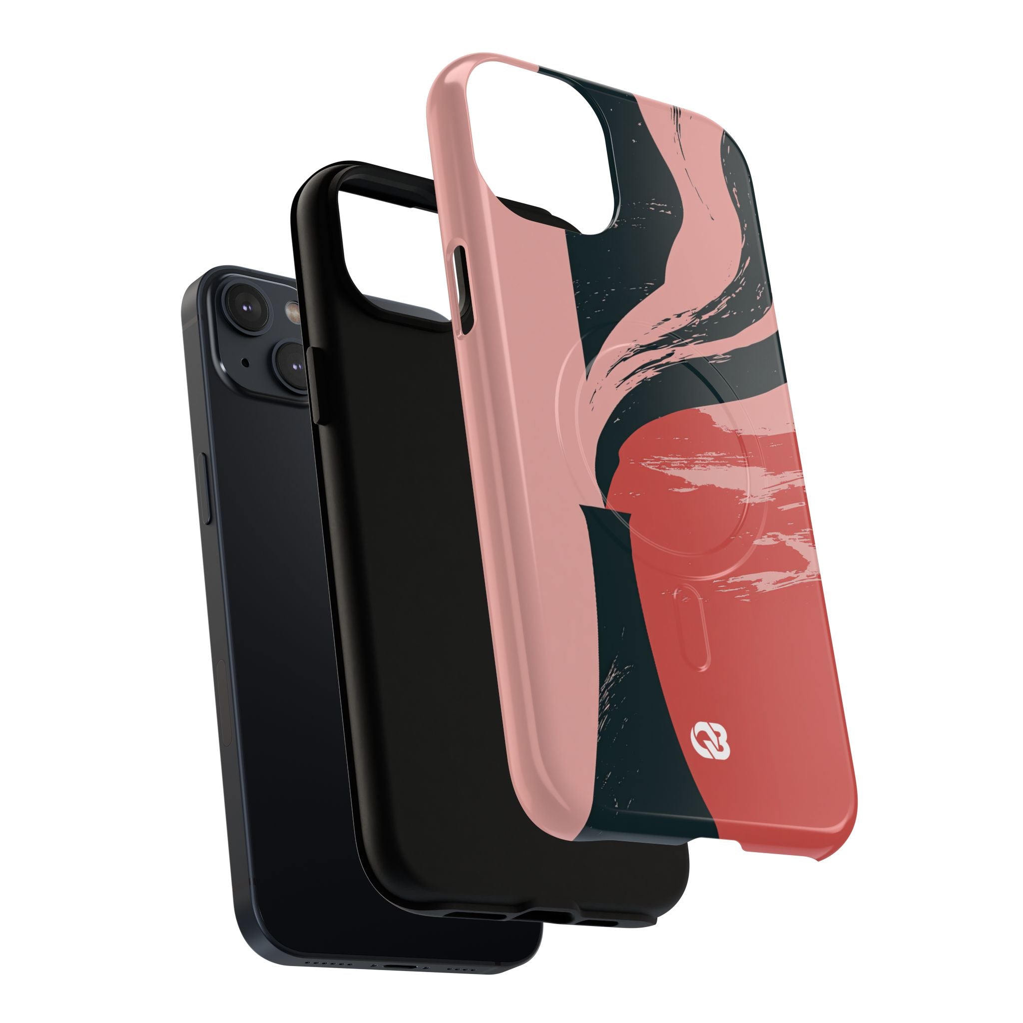 Pink Tough 2.0 Magsafe Phone Case for iPhone - Cinder Rose Plume
