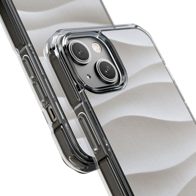 White Impact MagSafe Phone Case for iPhone - Arctic Flow Ridges