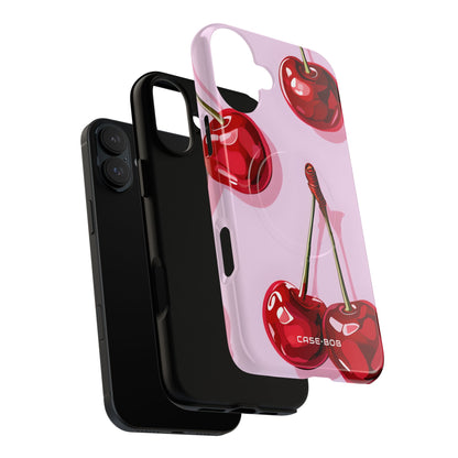 Glossy Cherry Burst iPhone 16 Plus Case - Tough+ - CASE•BOB