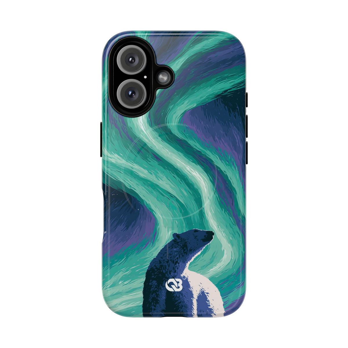 Arctic Aurora Bear · Tough 2.0 Magnetic Phone Case for iPhone · Teal