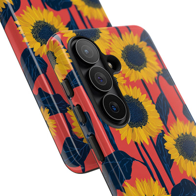 Solar Navy Bloom · Tough Phone Case for Samsung
