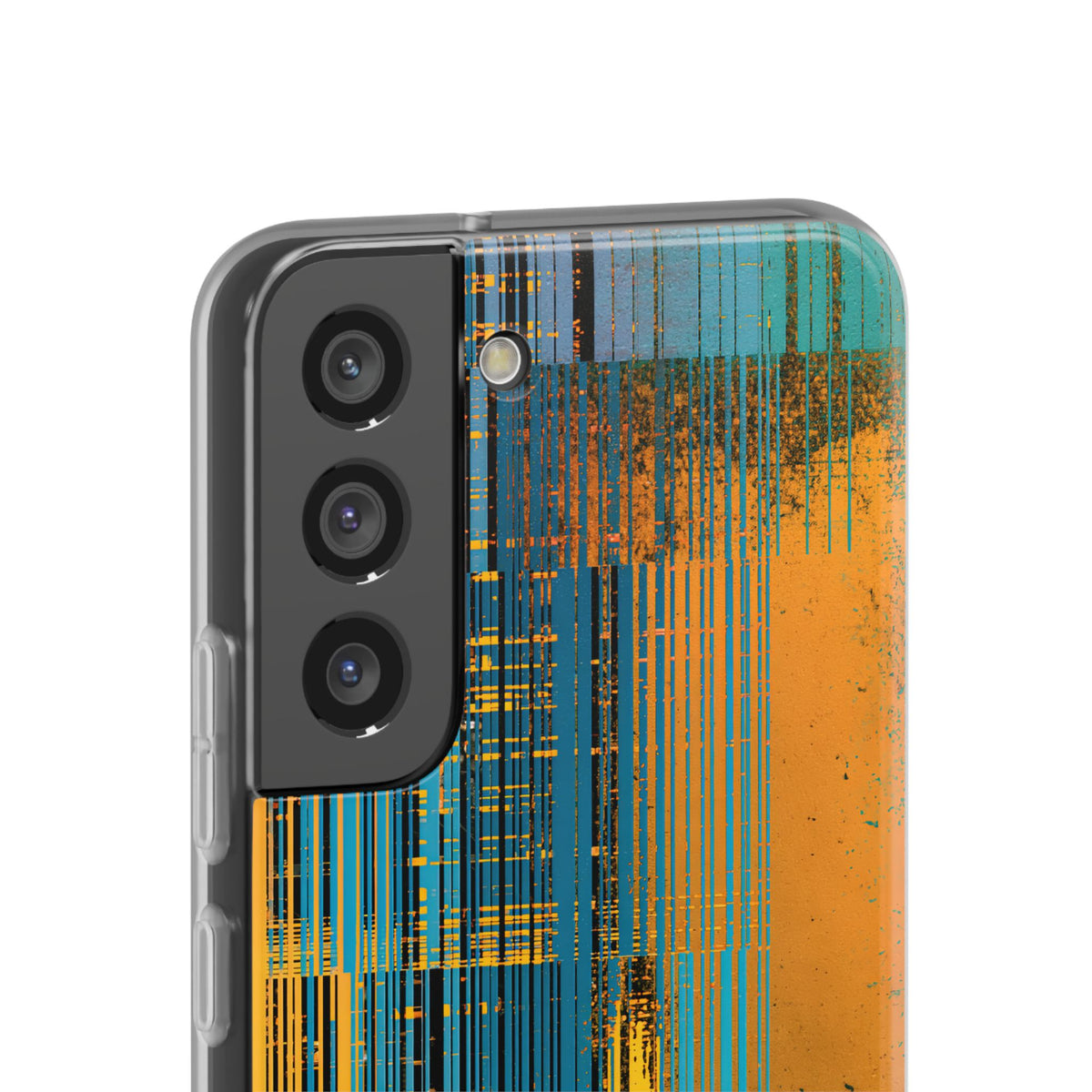 Cyber Glitch Stream · Lite Phone Case for Samsung · Teal