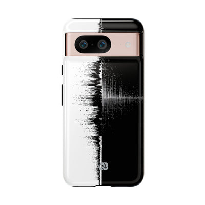 Black Tough Phone Case for Google Pixel - Static Signal Split