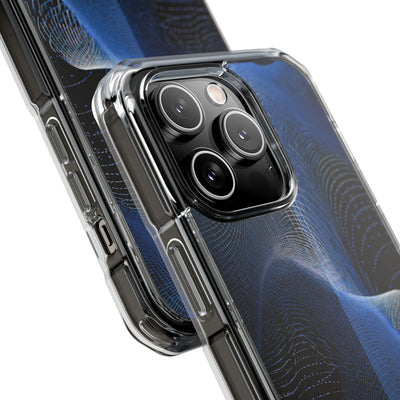 Blue Impact MagSafe Phone Case for iPhone - Electric Blue Flux