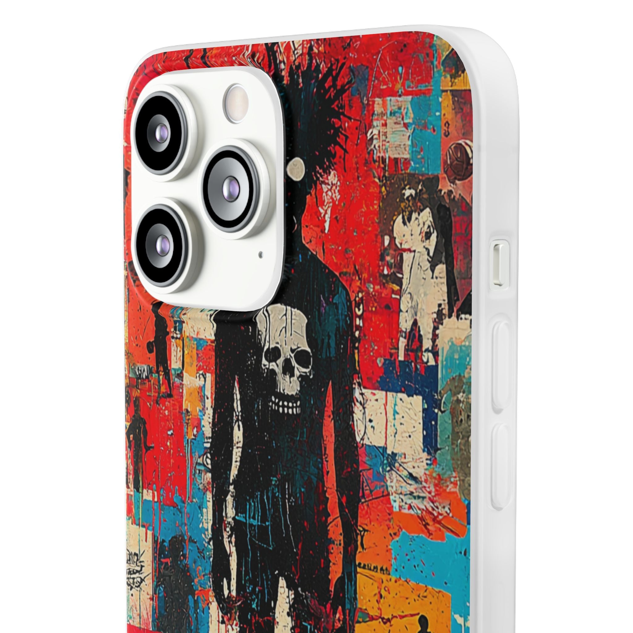 Spiky Skull Silhouette iPhone 13 Pro Max - Soft