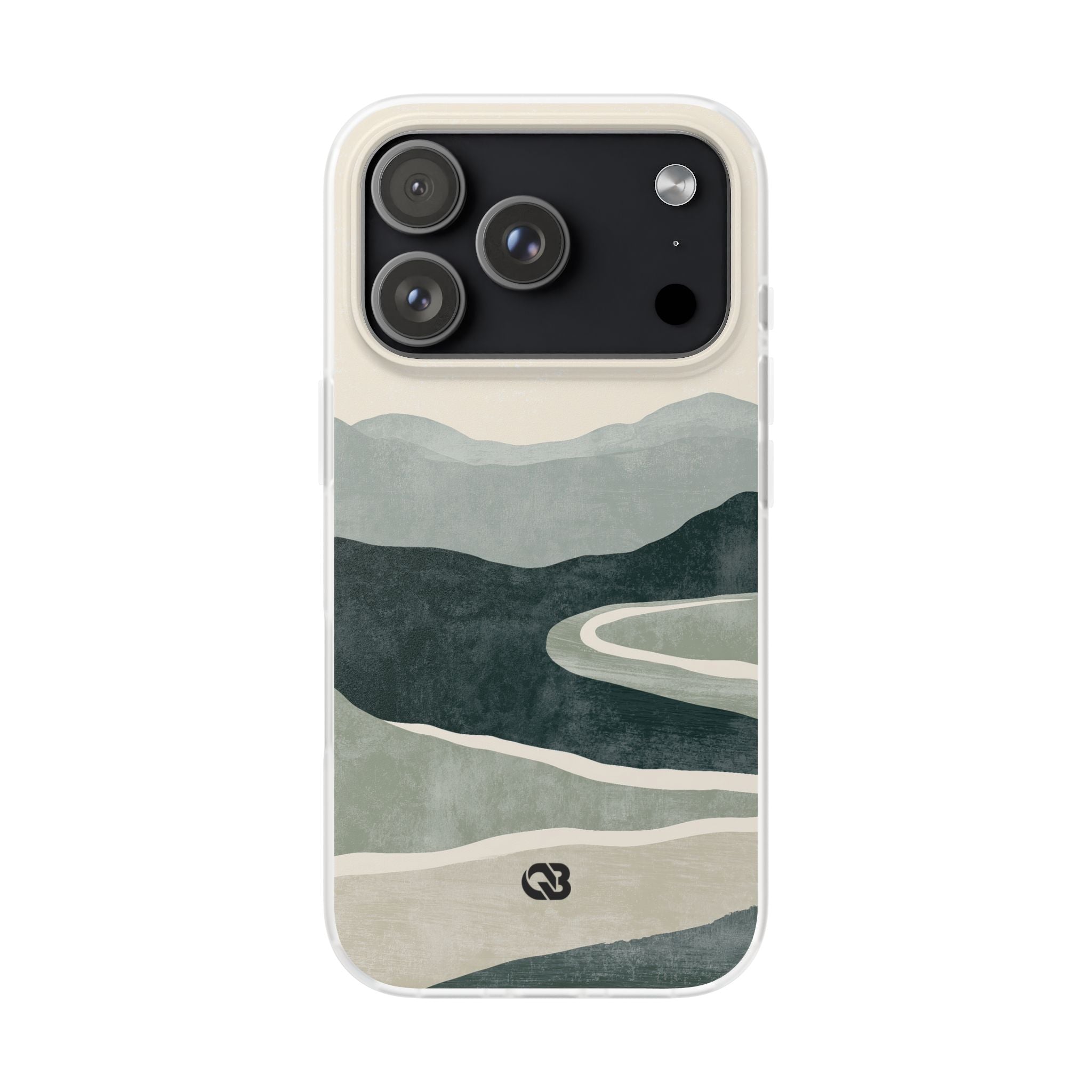 Green Lite Phone Case for iPhone - Misty Sage Valley