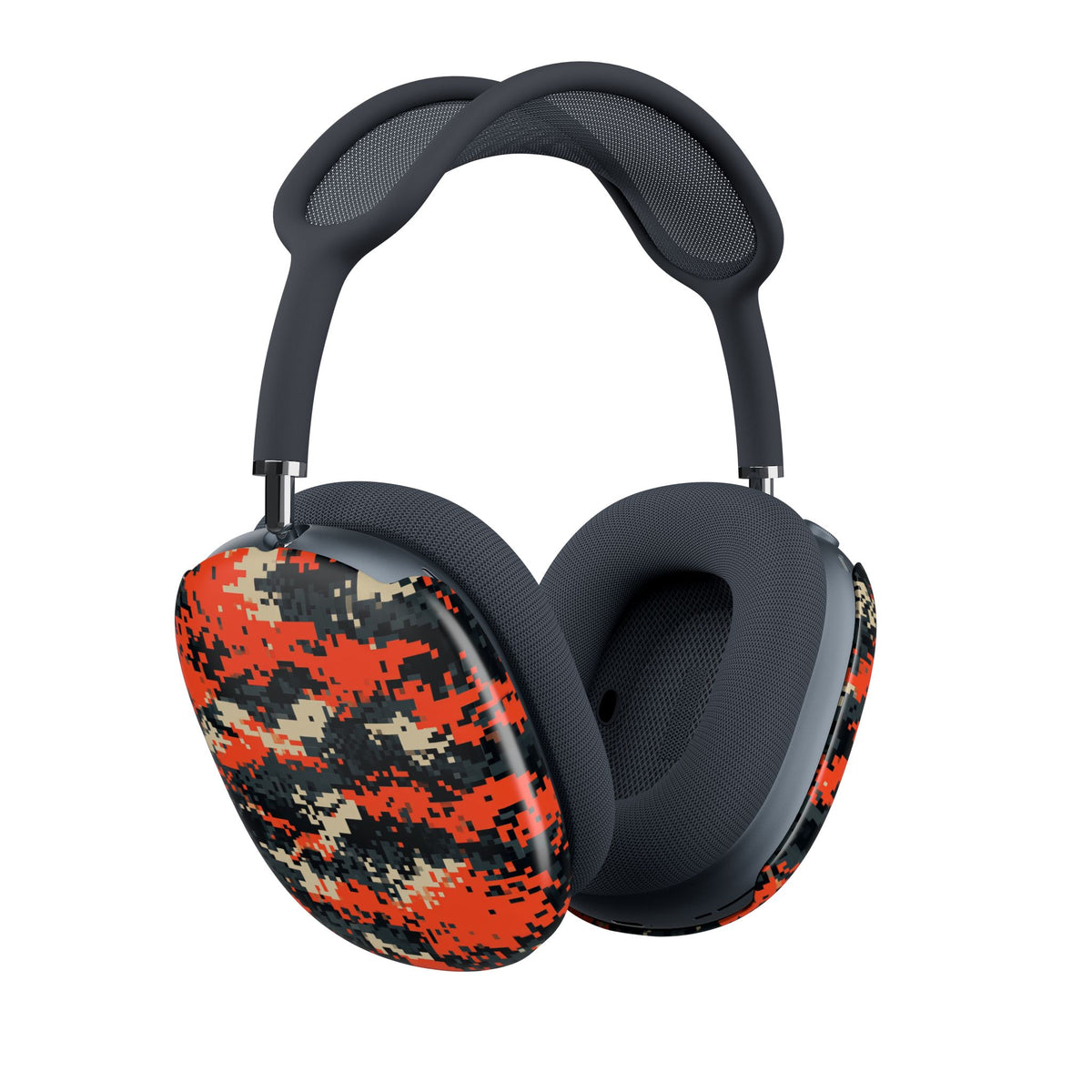 Signal Pixel Camo · Hard Case for AirPods Max · Orange