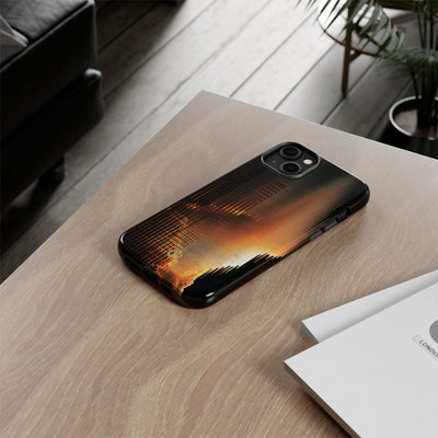 Luminous Grid · Tough Phone Case for iPhone · Black
