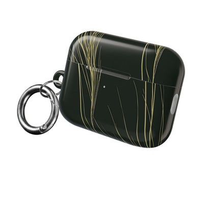Golden Whispering Reeds · Hard Case for AirPods & AirPods Pro · Green