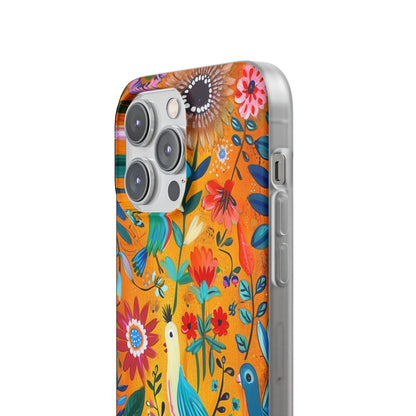 Colorful Birds Bloom iPhone 14 Pro Max Case - Soft