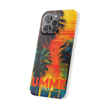 Tropical Sunburst iPhone 15 Pro Max Case - Soft