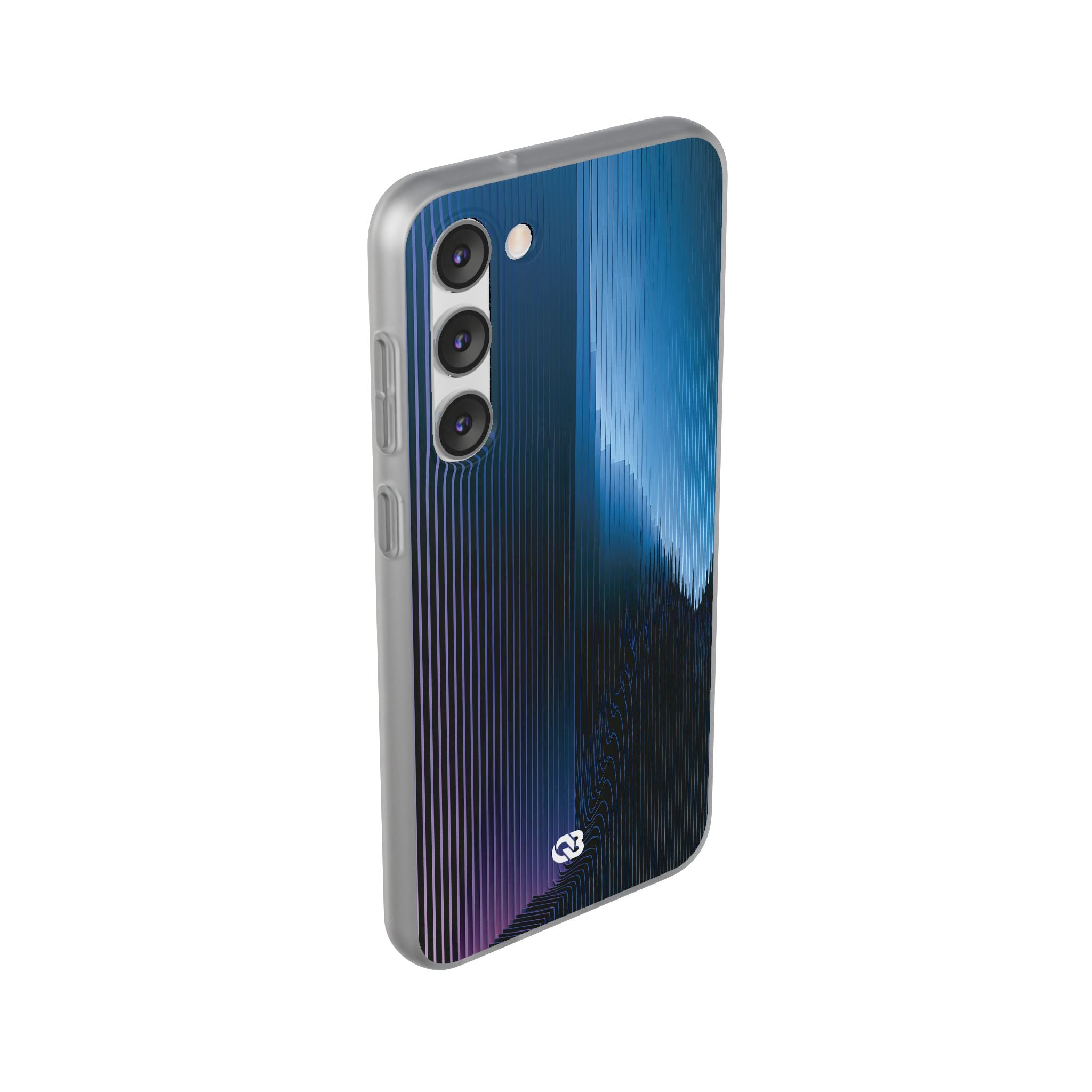 Blue Lite Phone Case for Samsung - Indigo Distortion Wave