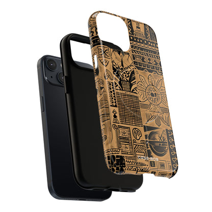 Tribal Faces iPhone 14 Case - Tough+