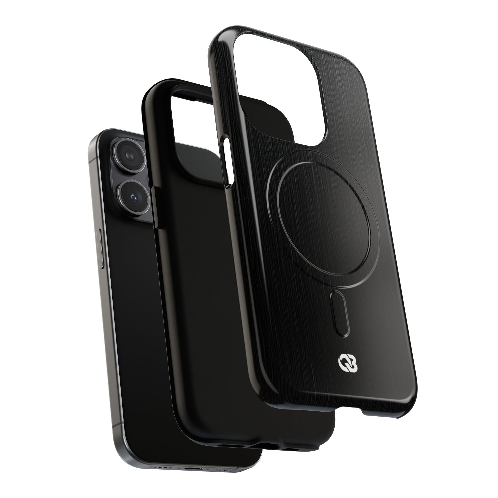 Black Tough 2.0 Magsafe Phone Case for iPhone - Brushed Obsidian Slate