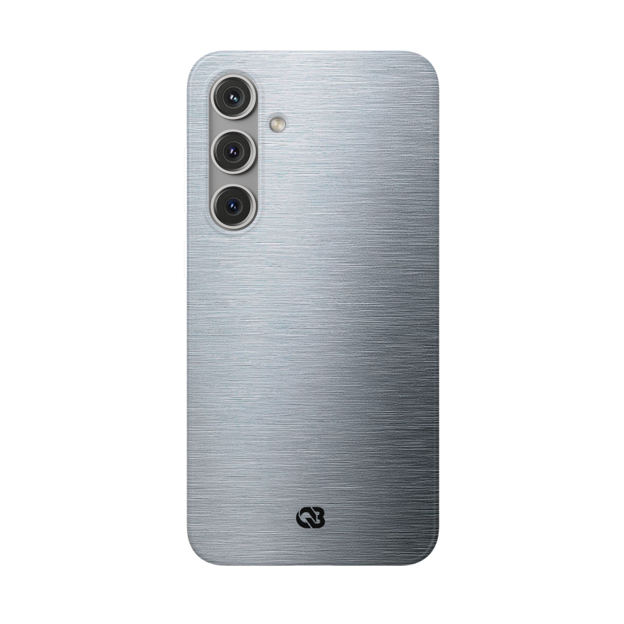 Silver Lite Phone Case for Samsung - Satin Chrome Grain