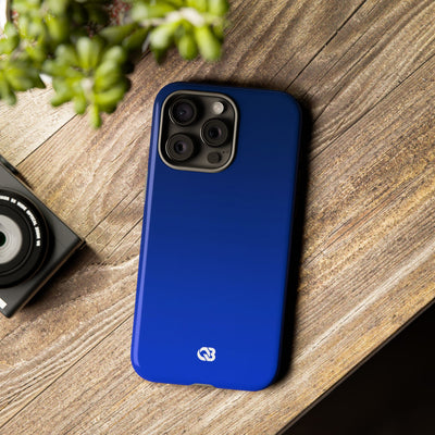 Blue Tough Phone Case for iPhone - Cobalt Depth Shift