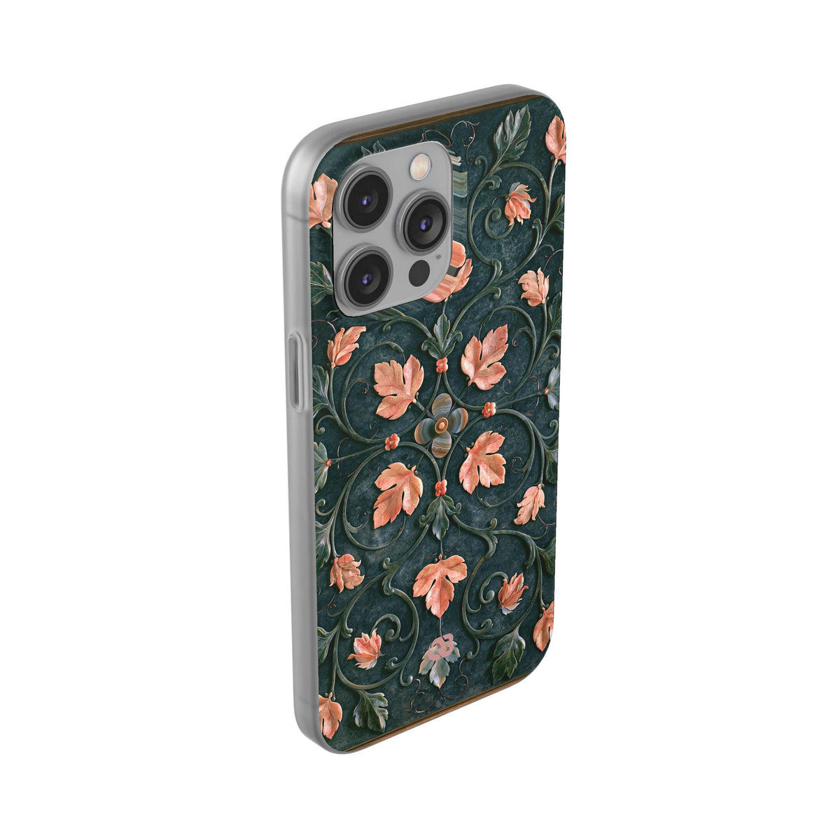 Florentine Rose Arabesque · Lite Phone Case for iPhone ·  Green